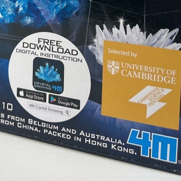 4M 7 Crystal Growing Experimental Kit STEM w/ Display Cases & App NEW OPEN BOX - Picture 2 of 4